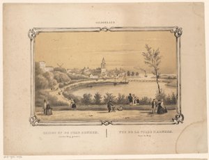 Gezicht op Arnhem door Frederik Lodewijk Huygens