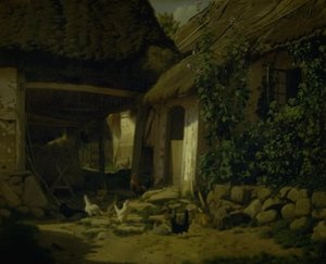 Het interieur van een boerderij door Frederik Vermehren