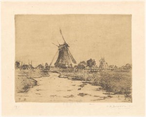 Molen aan een sloot