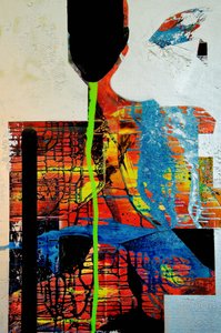 Levendige abstracte figuur door Fredrik Olsen