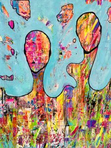 Levendige abstracte figuren door Fredrik Olsen