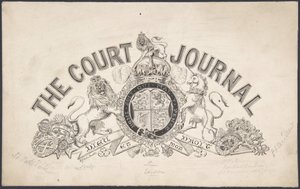 Titelpagina ontwerp voor The Court Journal, 1830-62