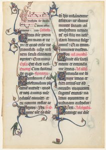 Manuscriptblad uit het Beauvais Missaal