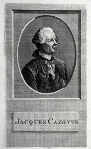 Portret van de auteur Jacques Cazotte 1720-1792