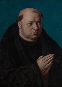 Portret van een monnik in gebed