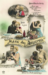 Een menu voor geliefden (kleur foto) door French Photographer