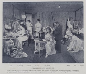 Actrices in de kleedkamers van het Théâtre des Variétés, Parijs door French Photographer