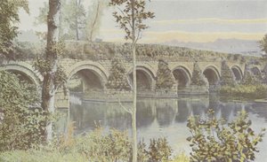 Airvault, Vernay Brug, Centrale deel door French Photographer