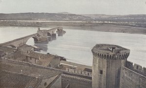 Avignon, Vestingwerken en Sint-Benezet brug door French Photographer