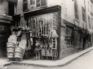 Mandjeswinkel, Parijs (zw/w foto)