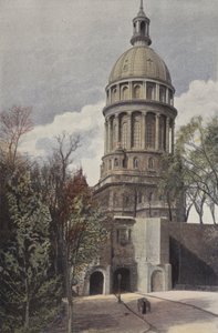Boulogne-sur-Mer, Poort van Calais en de Notre-Dame kerk door French Photographer
