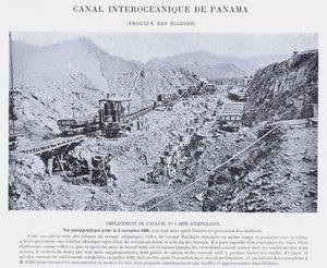 Interoceanisch Kanaal van Panama, Werkzaamheden bij de Sluizen door French Photographer