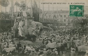 Carnaval van Nice 1913 door French Photographer