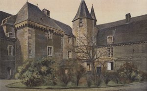 Carrouge, Kasteel, Gevel aan de binnenplaats door French Photographer
