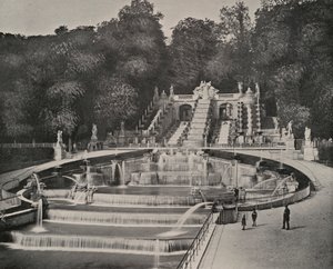 Waterval in het Park van St Cloud door French Photographer