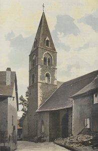 Chorges, Kerk, Klokkentoren, noordzijde door French Photographer