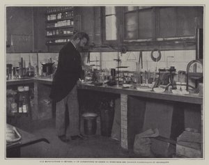 Directeur van Wetenschappelijke en Technische Werken in het scheikundelaboratorium van de Sevres porseleinfabriek, Frankrijk door French Photographer
