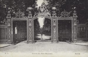 Ingang, Parc Monceau, Parijs