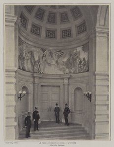 Ingang van het Amerikaanse paviljoen, Exposition Universelle 1900, Parijs door French Photographer