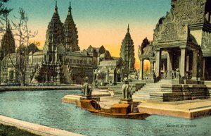 Koloniale Tentoonstelling van Marseille, Paleis van Indo-China door French Photographer
