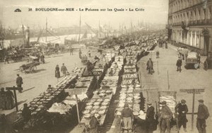 Vis op de kade, Boulogne-sur-Mer