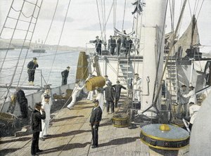 Franse marine, laat 19e eeuw: Het eten - Bibl. des Arts deco.