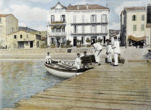 Franse marine, eind 19e eeuw: bagage van de verlofgangers - Bibl. des Arts Deco.
