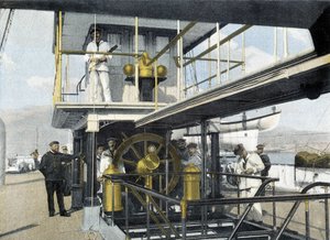 Franse marine, eind 19e eeuw: navigatiebalk oefening - Bibl. des Arts Deco.