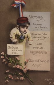 Franse Nieuwjaarskaart, 1916