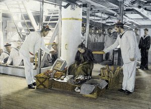 Franse marine, eind 19e eeuw: de eetwarenhandelaar - Bibl. des Arts deco.