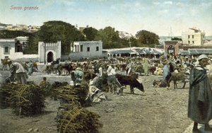 Grand Socco, Tanger, Marokko door French Photographer