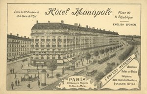 Hotel Monopole, Parijs door French Photographer