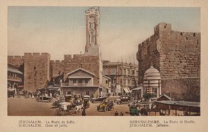 Jeruzalem, Jaffapoort door French Photographer