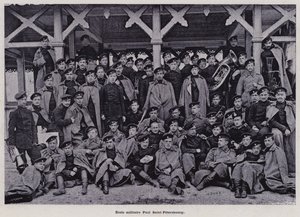 Het Russische leger: Militaire school Paul Sint-Petersburg door French Photographer