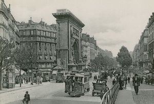 De Saint-Denis Poort en de Boulevard door French Photographer