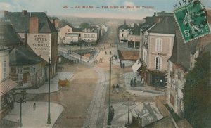 Le Mans - uitzicht vanaf de top van de tunnel