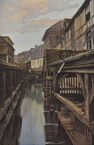 Louviers, Wasplaats en houten huizen