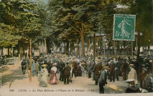 Lyon, La Place Bellecour op het uur van de muziek door French Photographer
