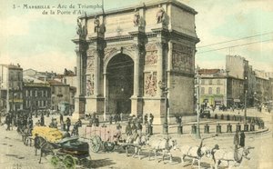Marseille, Arc De Triomphe De La Porte DAix door French Photographer