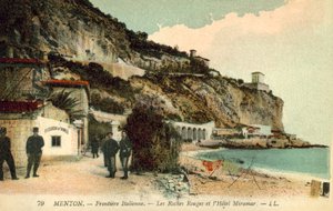 Menton, Italiaanse grens