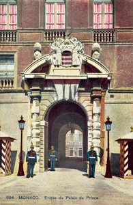Monaco, ingang van het paleis