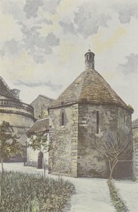 Montmorillon, Kleine achthoek, in de tuin van het Seminarie door French Photographer