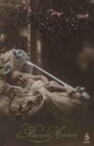 Nieuwjaarskaart met baby door French Photographer