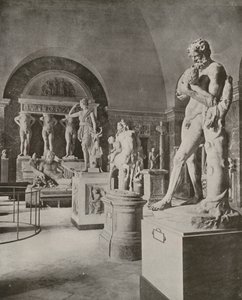 Parijs: Galerij van de Riviergod Tiber, Louvre Museum door French Photographer
