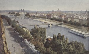 Parijs, De Seine, Gezien vanaf het Pavillon de Flore