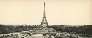 Parijs, De Eiffeltoren en de Tuinen van Champ de Mars door French Photographer