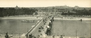 Parijs, Panorama van het Plein de la Concorde door French Photographer