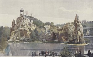 Parijs, park Buttes-Chaumont door French Photographer