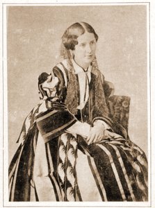 Portret van Elisabeth Felix genaamd Mademoiselle Rachel in 1851, Franse tragedienne (1821 - 1858) door French Photographer