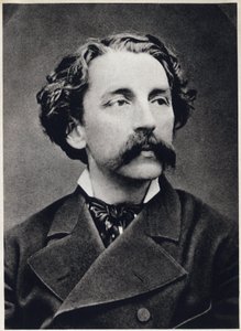 Portret van Etienne Mallarme, alias Stephane Mallarme (1842-1898) circa 1873, Franse dichter. Fotografie